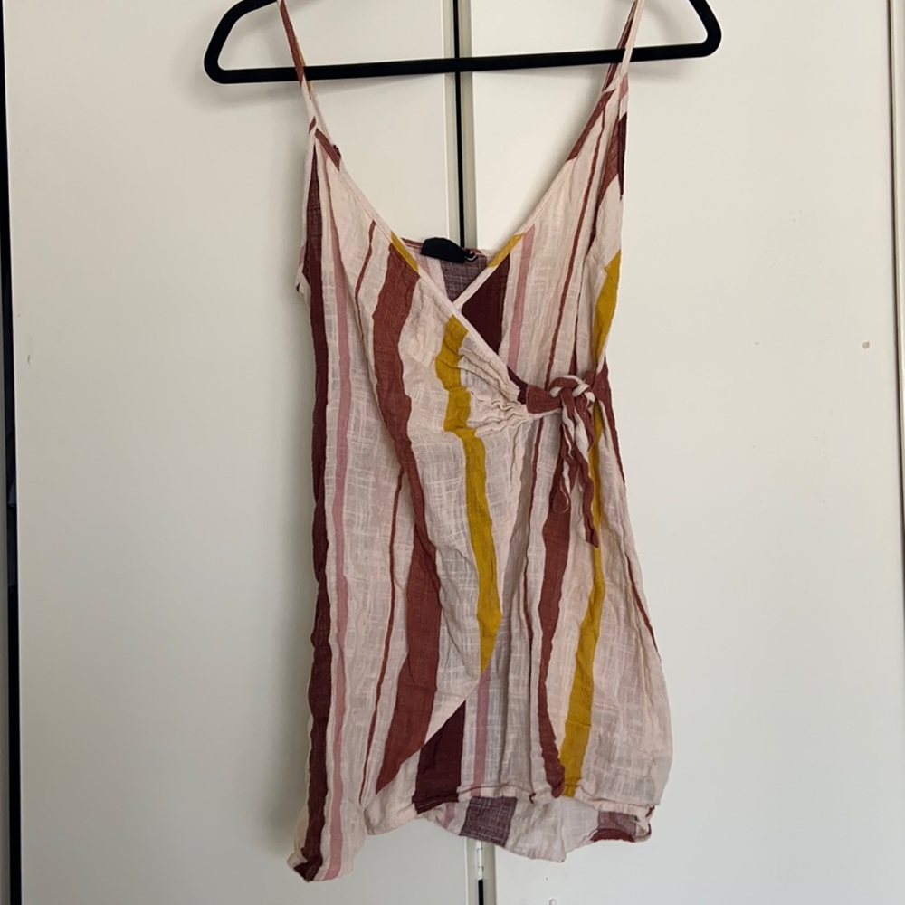 Our From Under UO Striped Wrap Dress/Cover Up